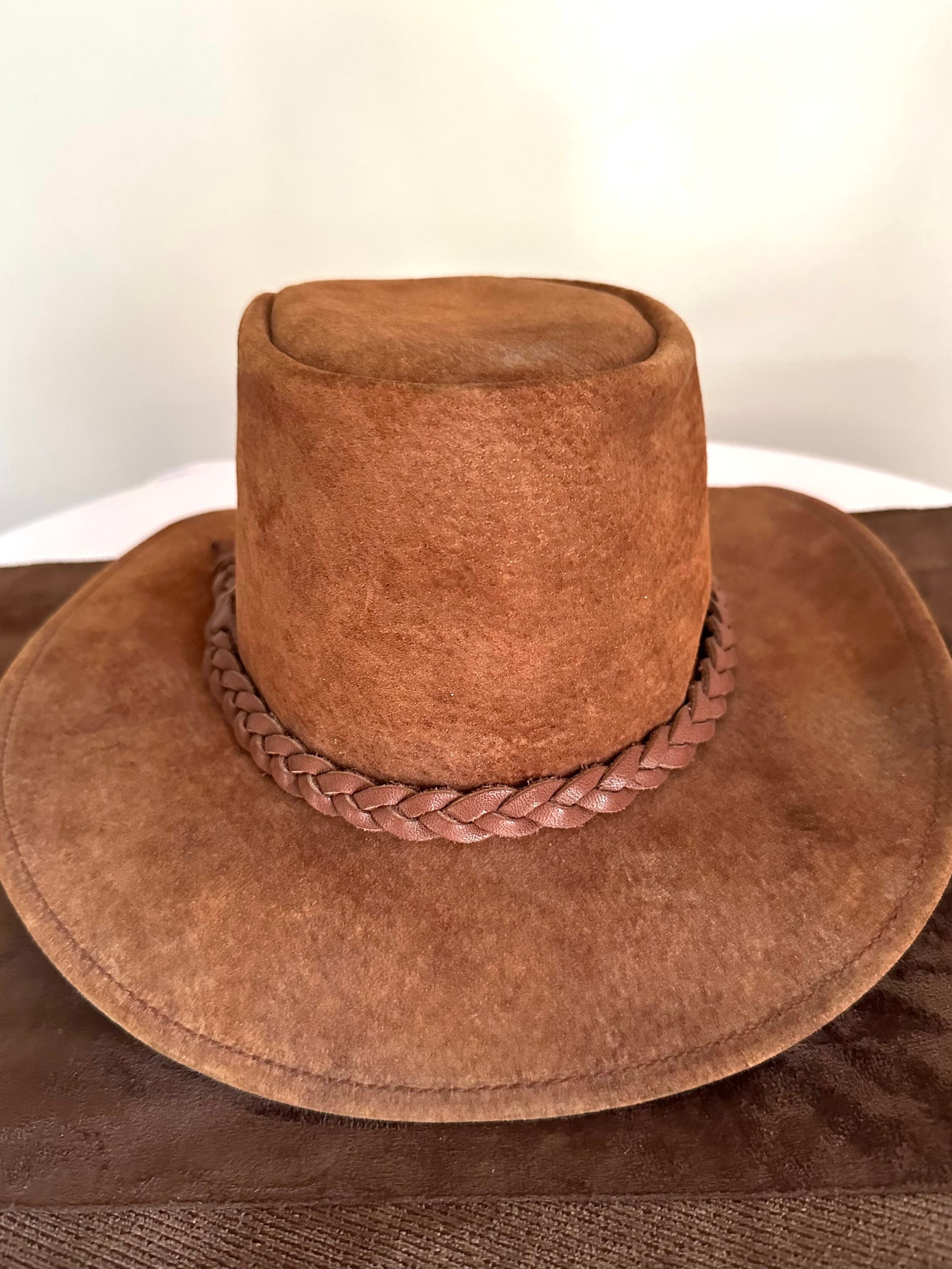 Vintage Suede Leather Hat Size Small Vintage Stetson Hat Men main image 3