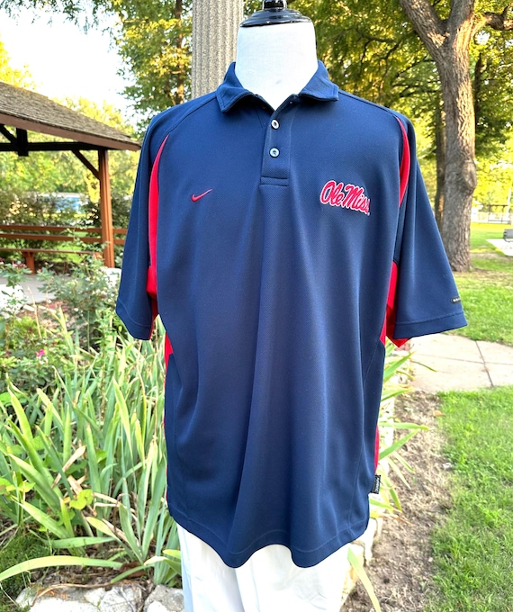 ole miss powder blue nike polo