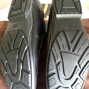 Mocassins en cuir noir pour hommes, Hush Puppies, taille 14 image 9