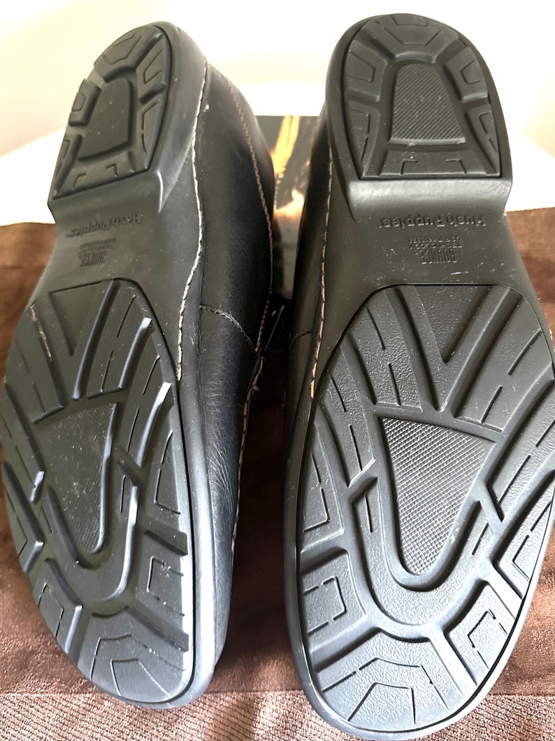 Mocassins en cuir noir pour hommes, Hush Puppies, taille 14 image 9