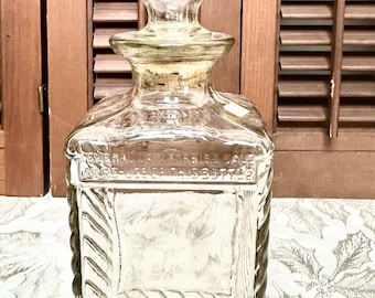 Vintage Clear Glass Decanter/Barware