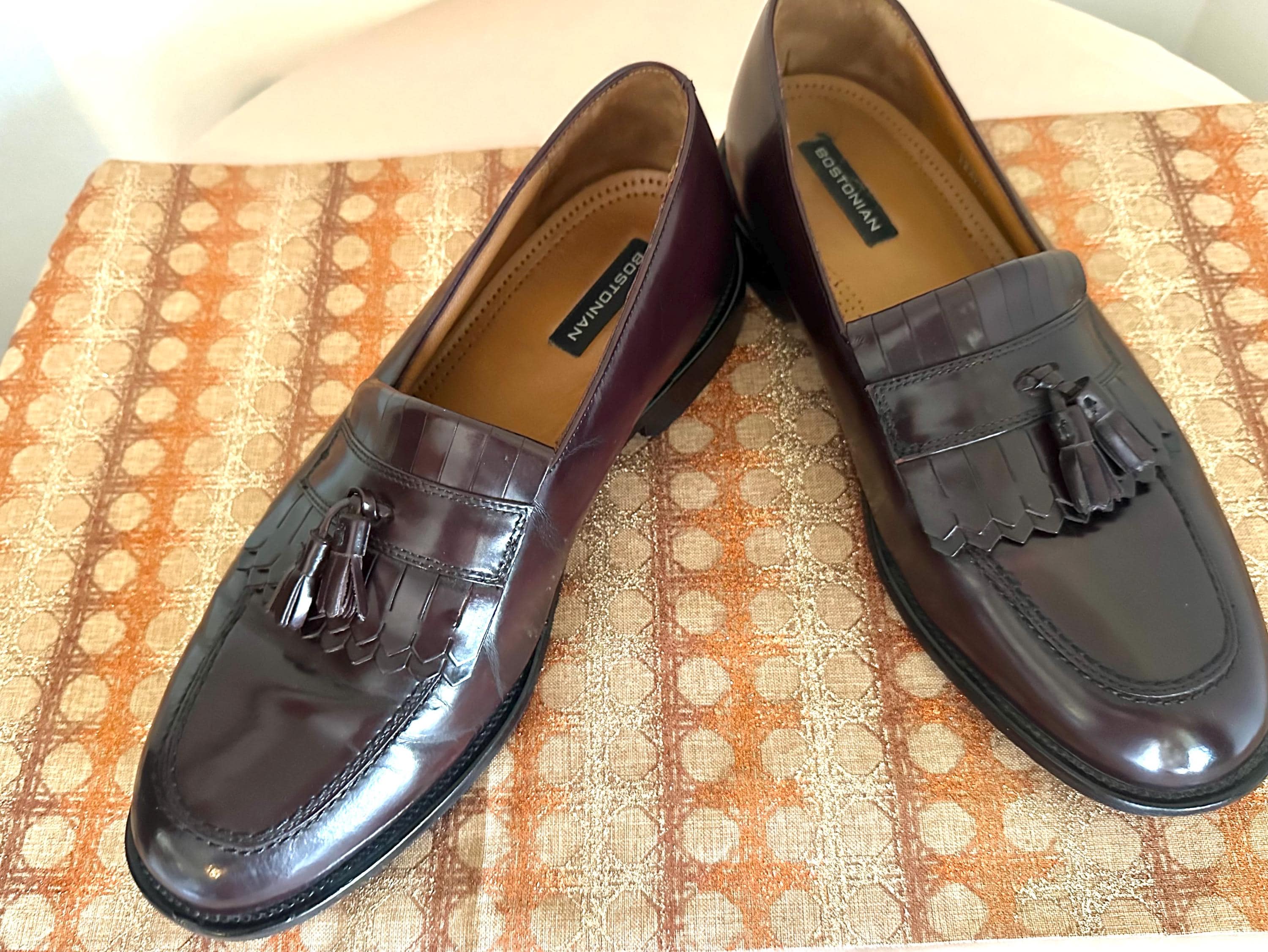 Bostonian Dark Brown Leather Oxfords (MB2) Bostonian Burgundy Wingtip Oxfords Foot Saver Full Leather  main image 2