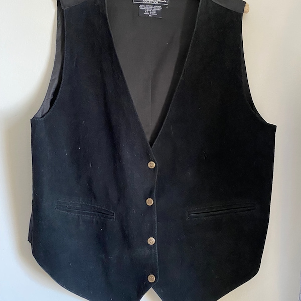 Mens Suede Vest Etsy