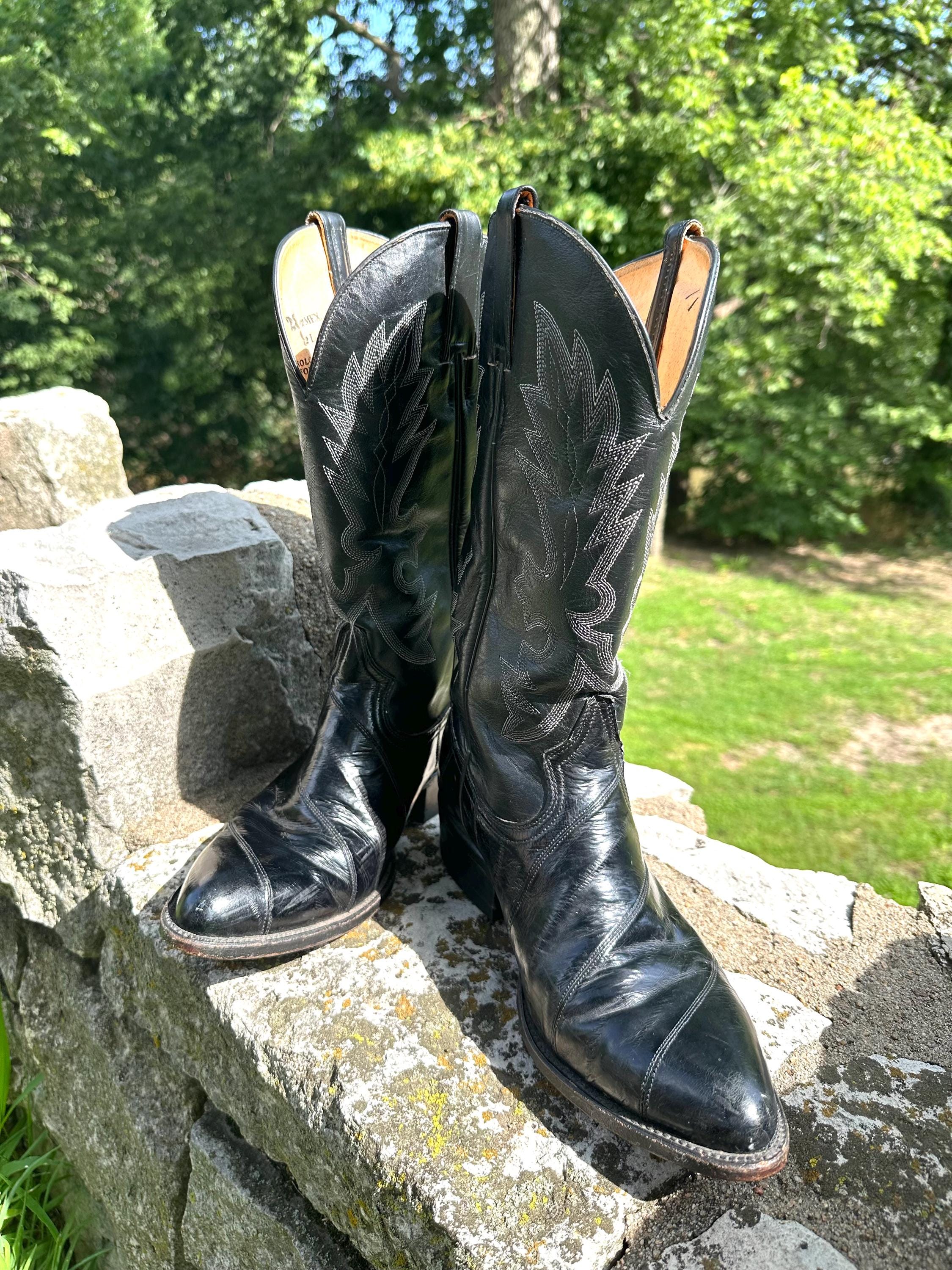 Mexican Leather Boots Vintage - Etsy