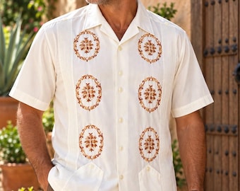 Authentic Vintage Guayabera Men's Shirt, Size XL
