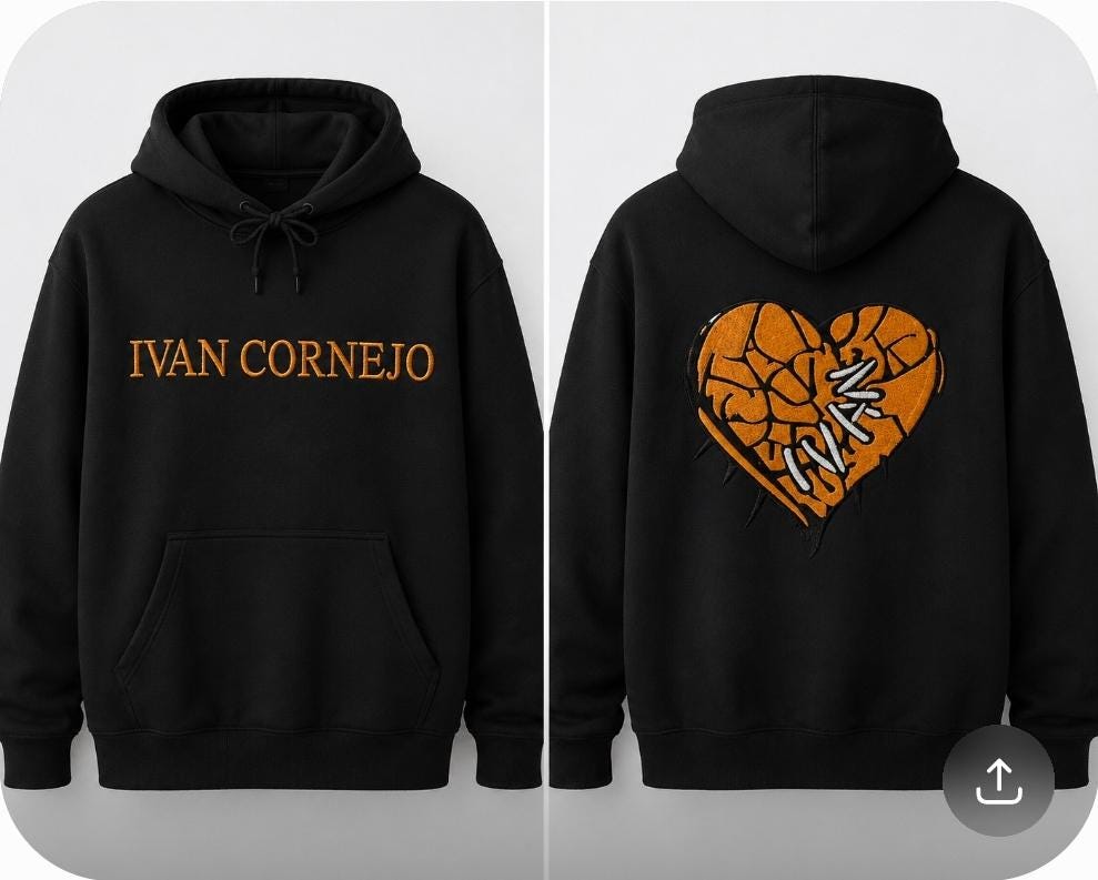 Ivan Cornejo Embroidery Hoodie - Etsy