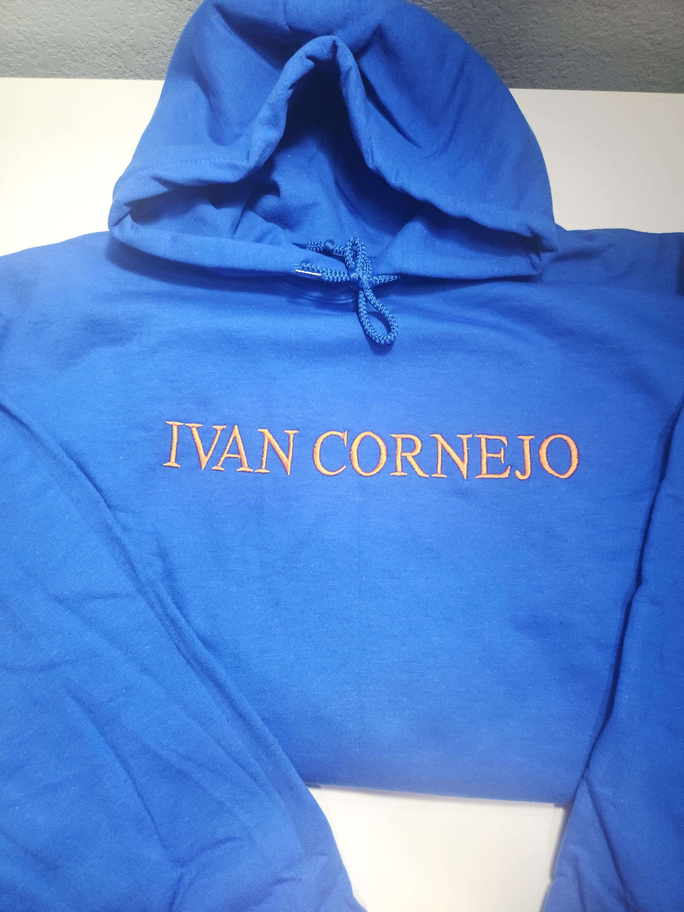 Ivan Cornejo Embroidery Hoodie - Etsy Israel