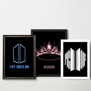 BTS Life Goes On Line Art Fanmade BTS Merch Accessories Essential