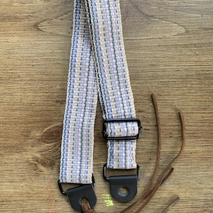 Mandolin strap child size - adult, hand woven adjustable strap for mandolin