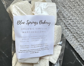 Organic Vanilla Marshmallows, chocolate marshmallows, No Corn Syrup, Small Batch