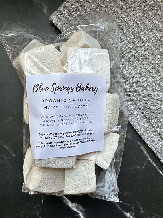 Organic Vanilla Marshmallows, chocolate marshmallows, No Corn Syrup, Small Batch