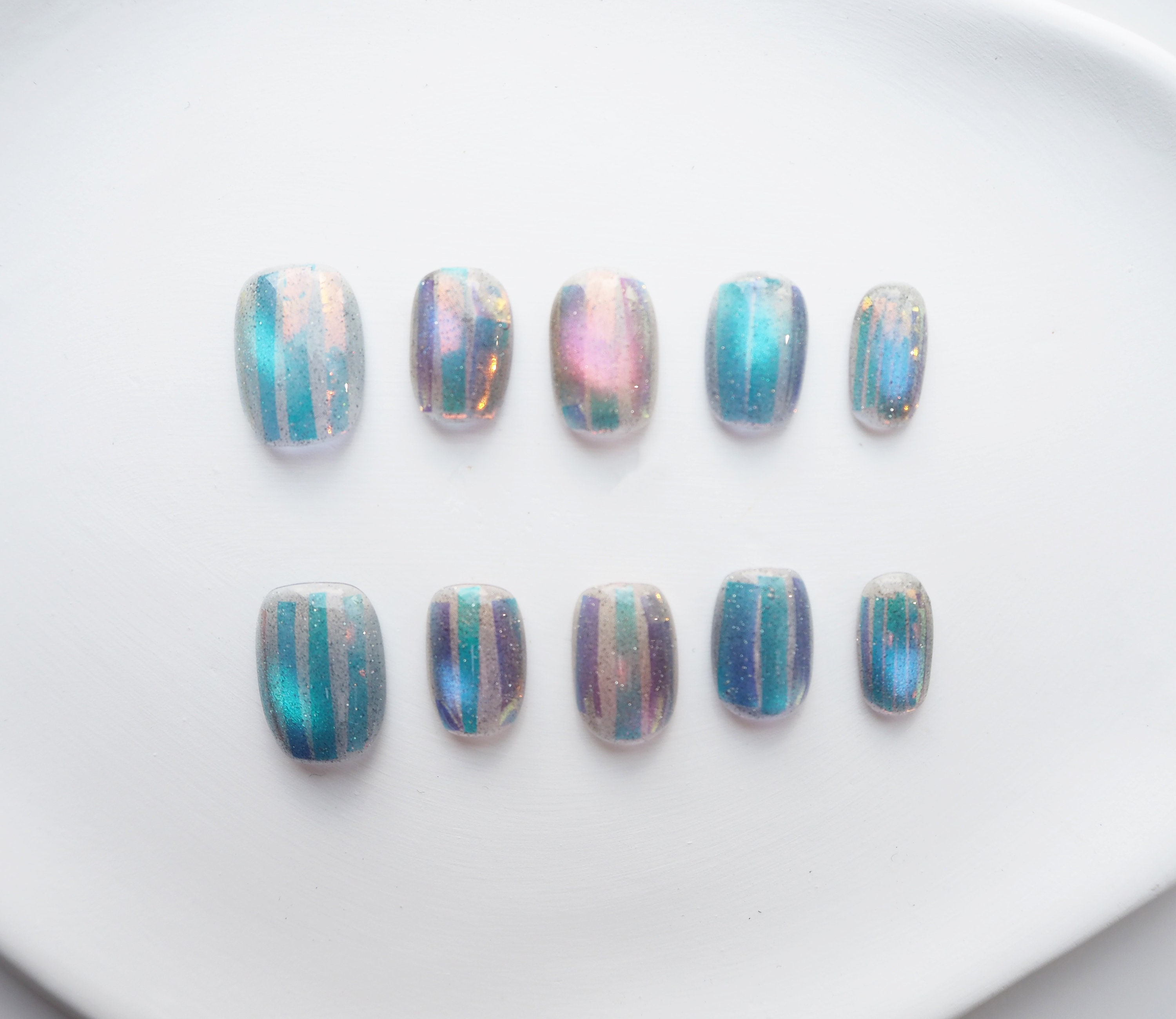 Reflection Iridescent Nail Chunky Glitter Mix Sweet Girls 2g per Container  