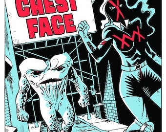 Chest Face. Signed Limited Edition.
