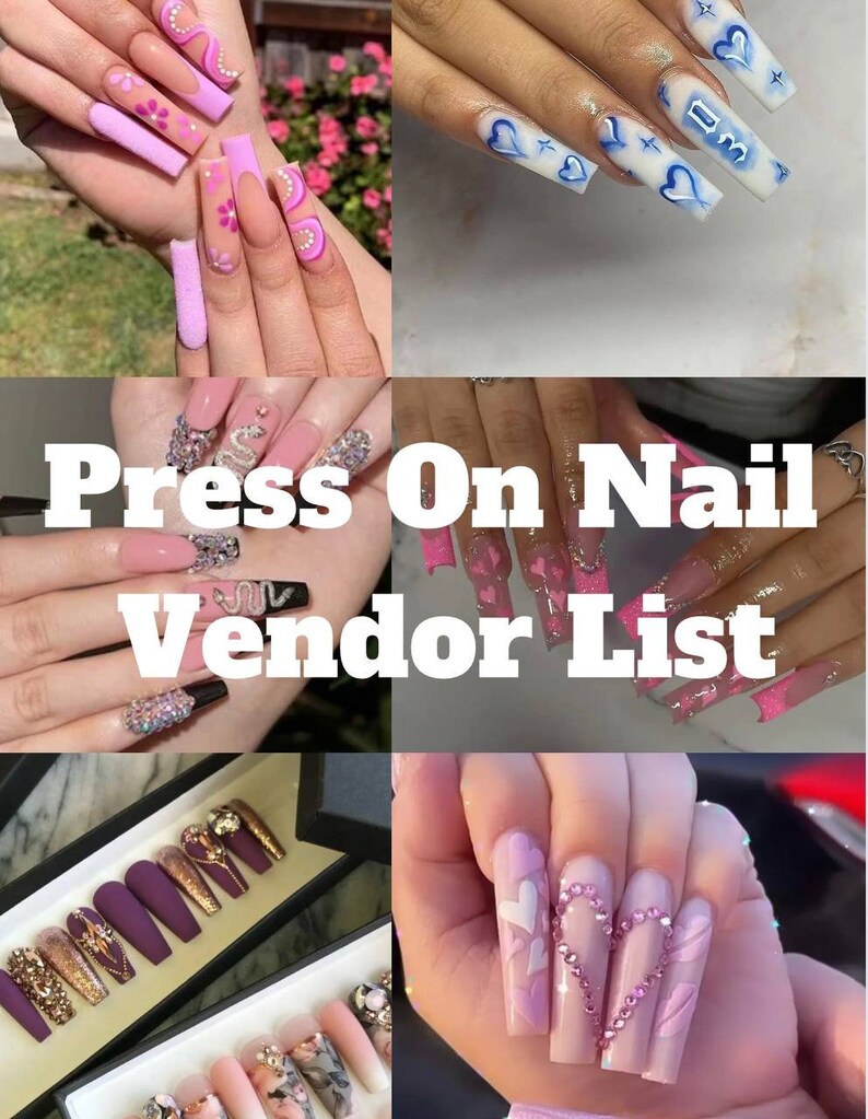 Press on Nail Vendor List Etsy