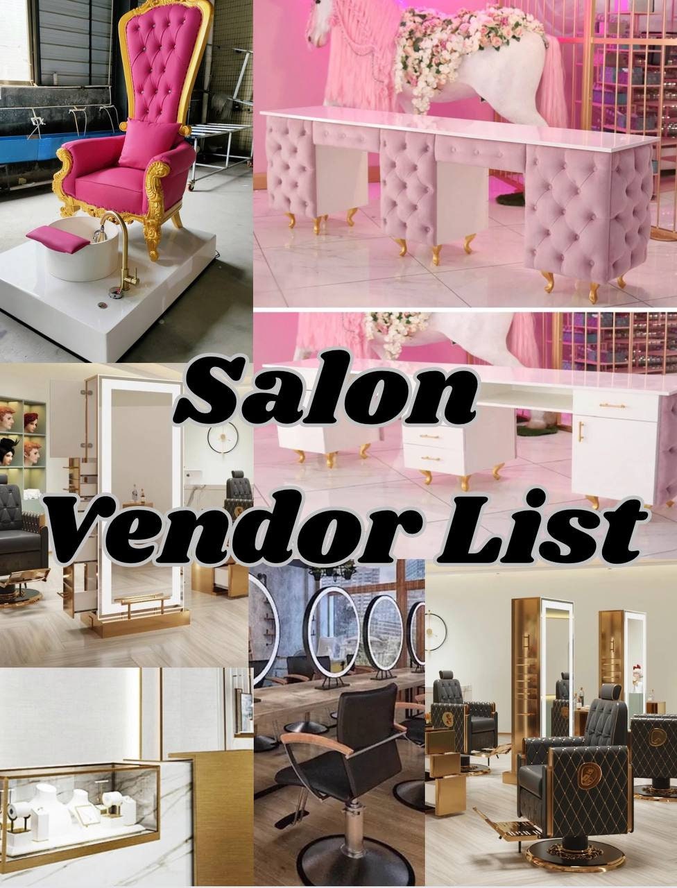Salon Vendor List Etsy