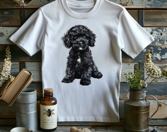 Poodle Graphic T-Shirt | Elegant Dog Lover Tee | Fashionable Casual Wear | Perfect Gift for Poodle Owners | Stylish Unisex Top for All Ages