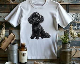 Poodle Graphic T-Shirt | Elegant Dog Lover Tee | Fashionable Casual Wear | Perfect Gift for Poodle Owners | Stylish Unisex Top for All Ages