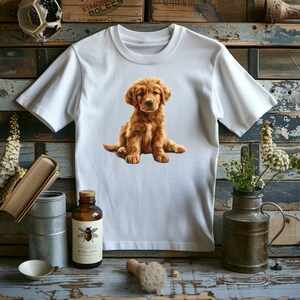 Golden Retriever T-Shirt- Unisex Cotton Tee with Adorable Retriever Print- Perfect for Dog Lovers- Soft & Comfortable Casual Wear