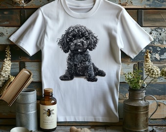 Poodle Graphic T-Shirt | Elegant Dog Lover Tee | Fashionable Casual Wear | Perfect Gift for Poodle Owners | Stylish Unisex Top for All Ages