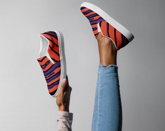 Buffalo Lacrosse || Women’s slip-on canvas shoes