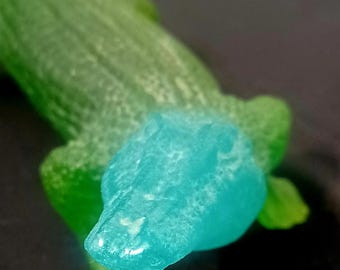 Rare Retired HTF Daum France LARGE Crystal Alligator Figurine Pate-de-Verre 20"