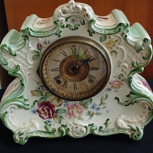 Dresden Porcelain Clock - Etsy