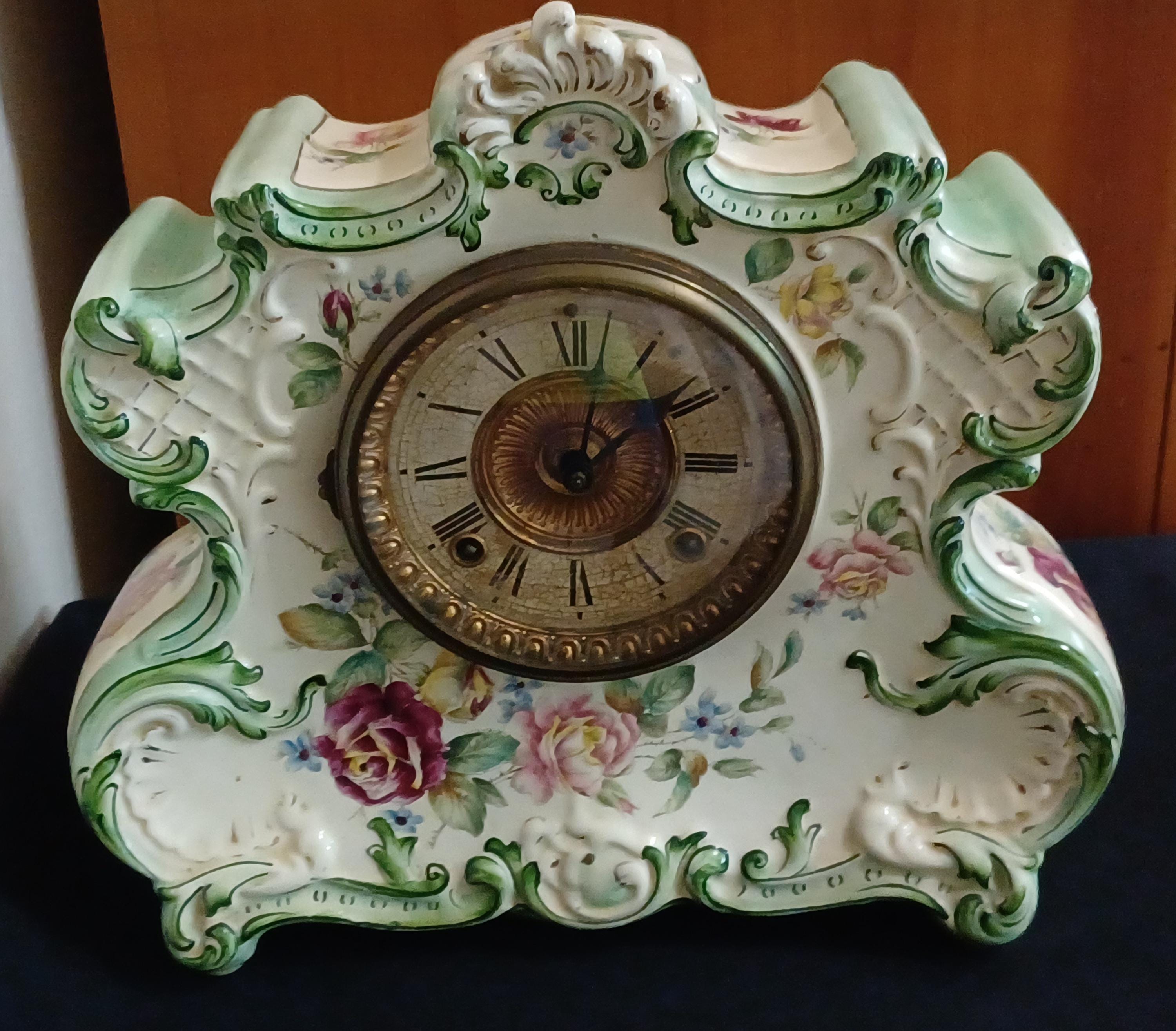 Dresden Porcelain Clock - Etsy