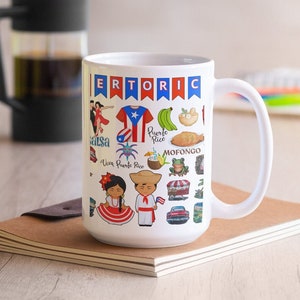 Puerto Rico Coffee Mug: Boricua Souvenir Travel Mug
