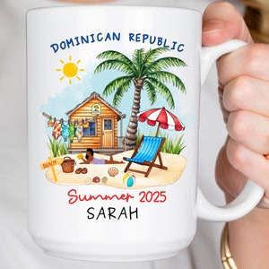 Dominican Republic Coffee Mug – Personalized Summer 2025 Gift