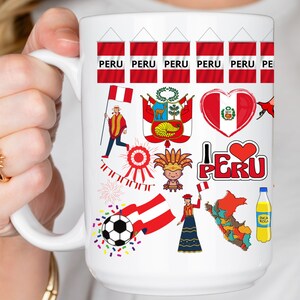 Peru Souvenir Coffee Mug: Peruvian Pride Gift, 15oz