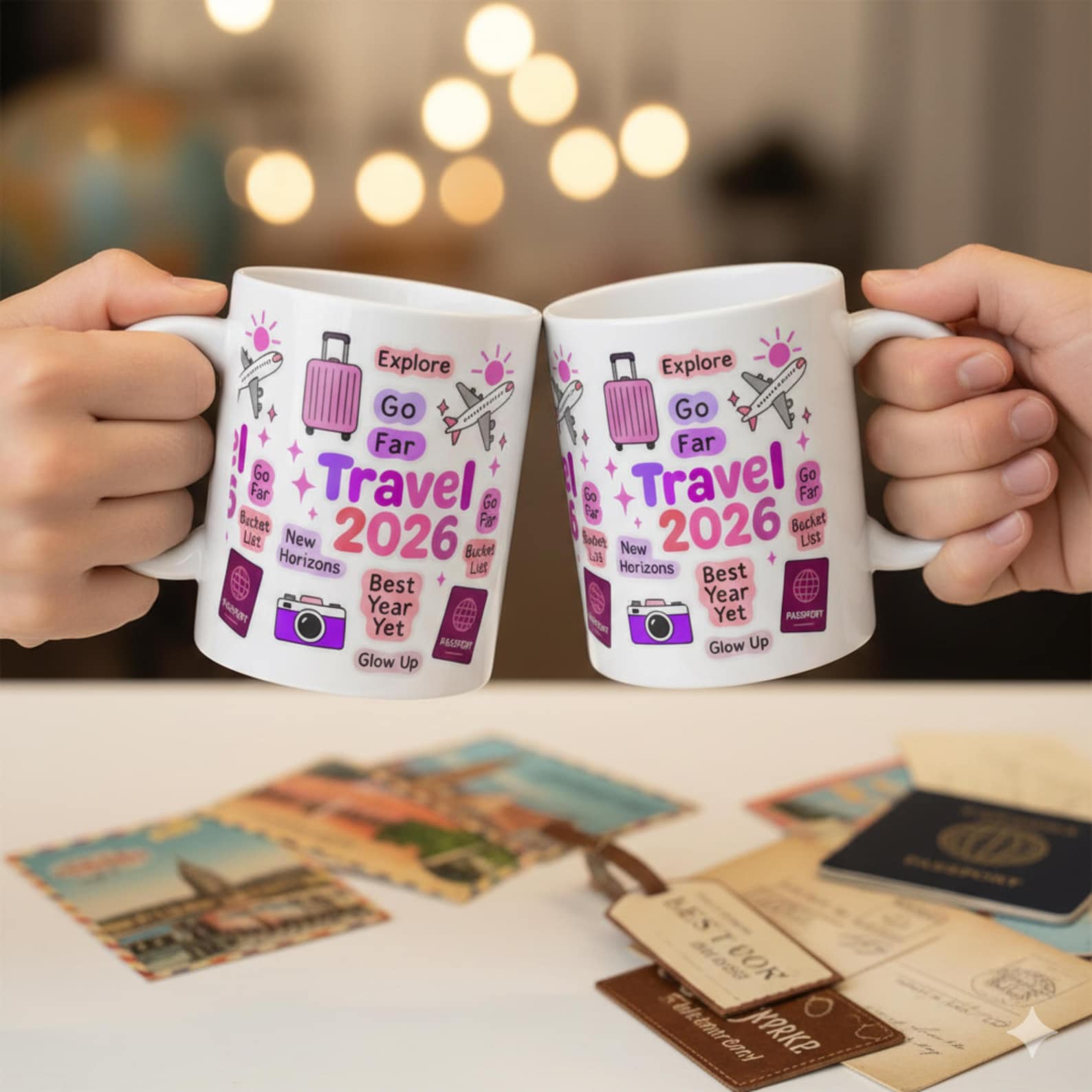 Travel 2026 Mug Pink Wanderlust Gift Etsy Il 7mm8 