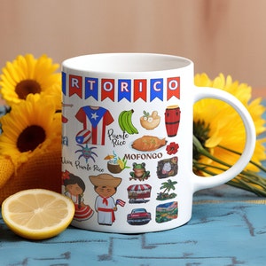 Puerto Rico Coffee Mug: Boricua Souvenir Travel Mug