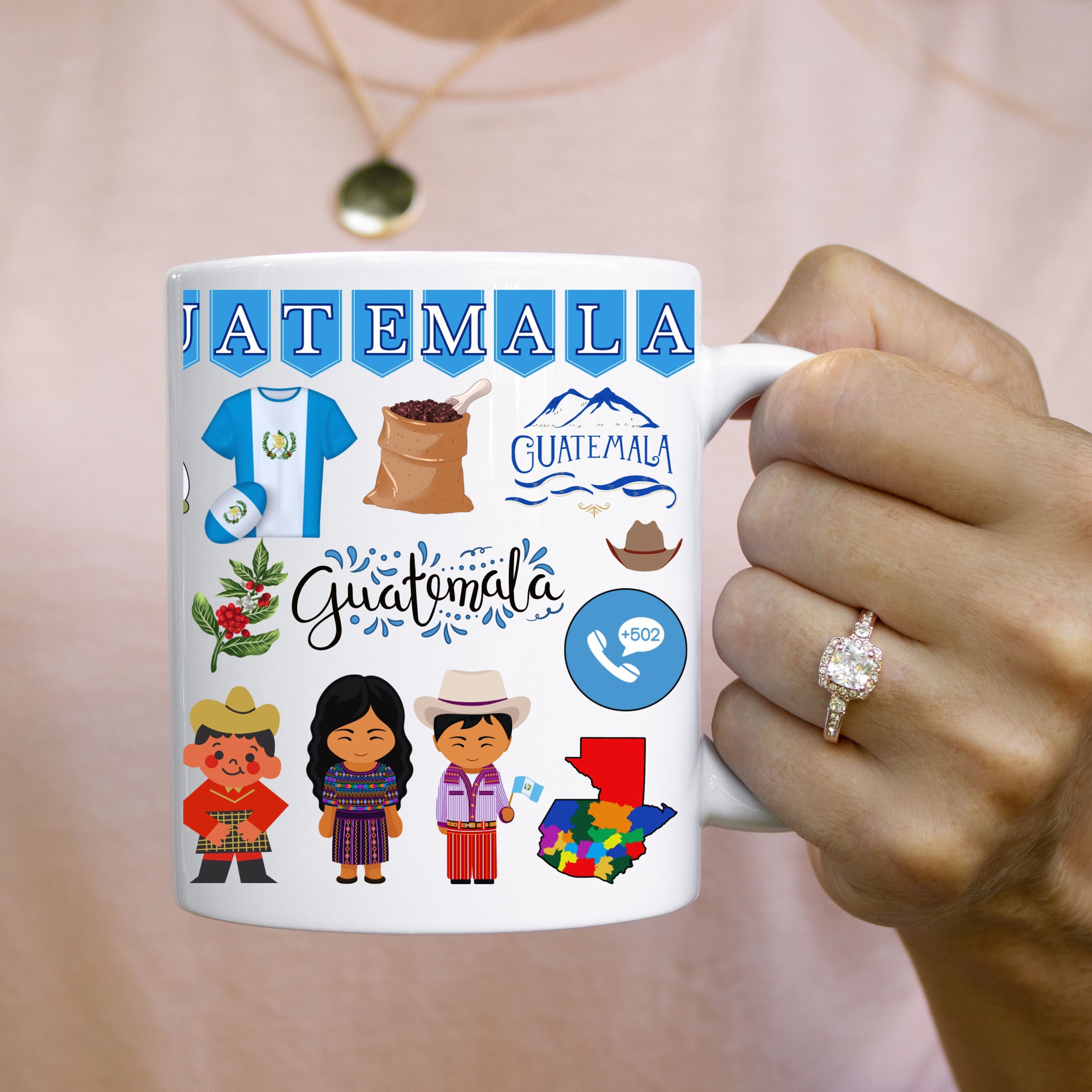 Guatemala Souvenir Coffee Mug: Guatemalan Pride Keepsake Cup - Etsy