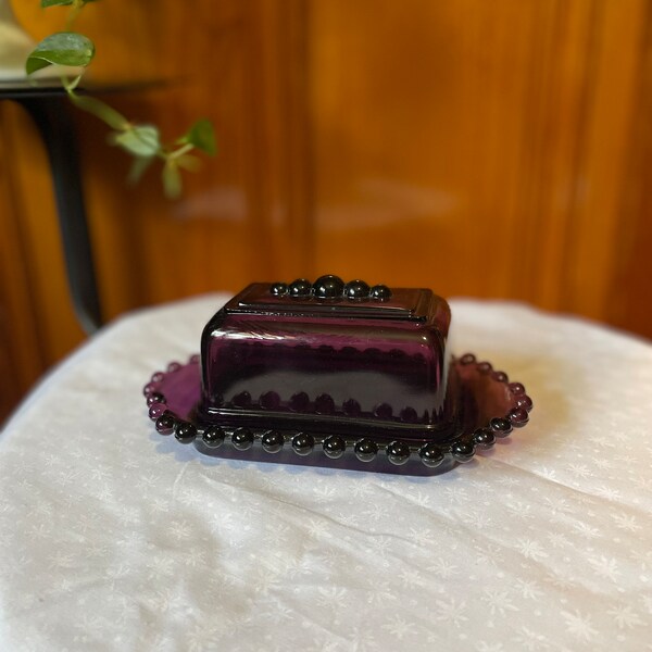 Crystal Butter Dish Etsy