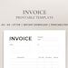 Minimalist Invoice Template • Easy to Use PDF Format for Small ...