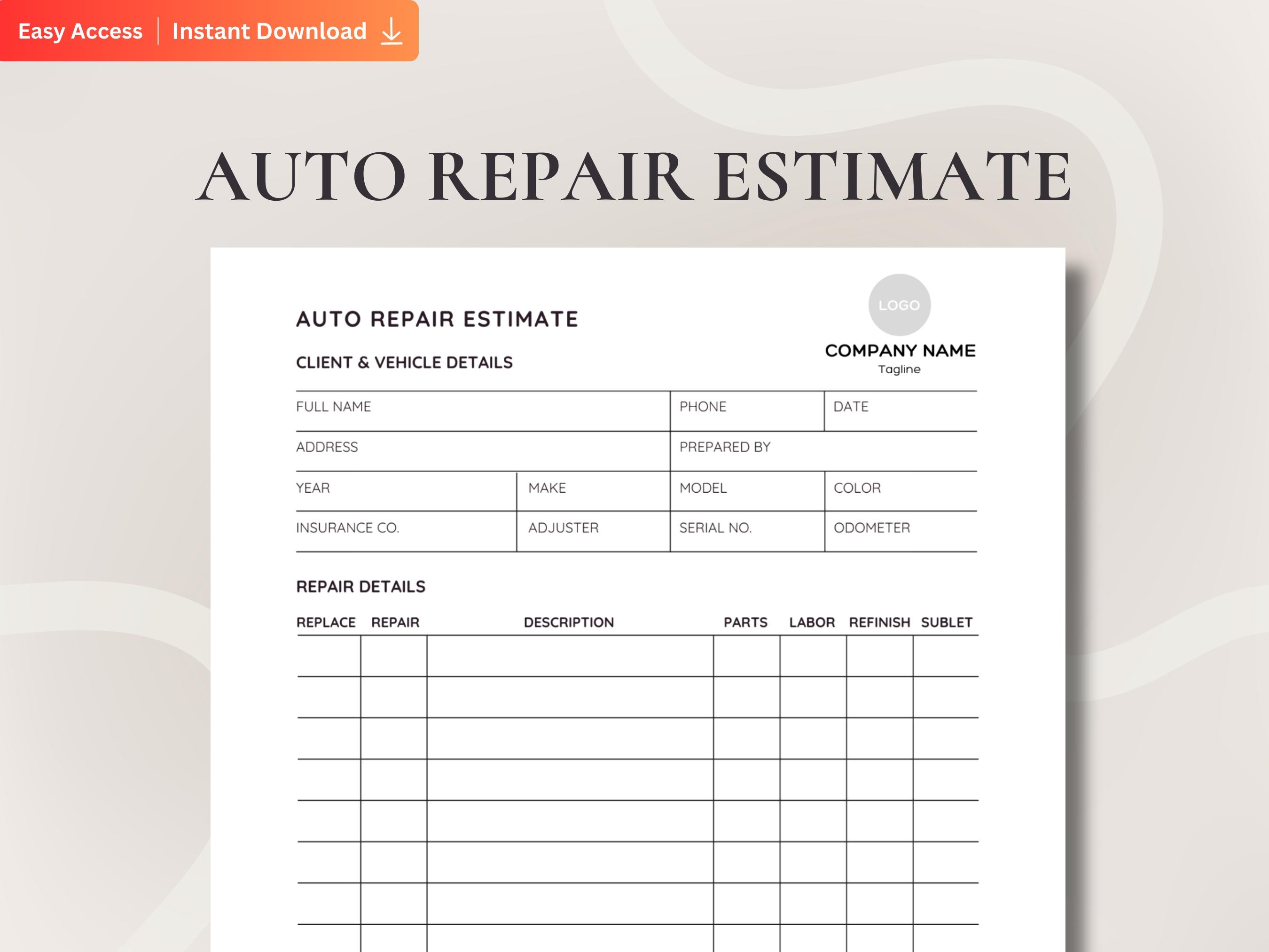 Car Repair Estimate Program: Simplify Your Auto Repairs