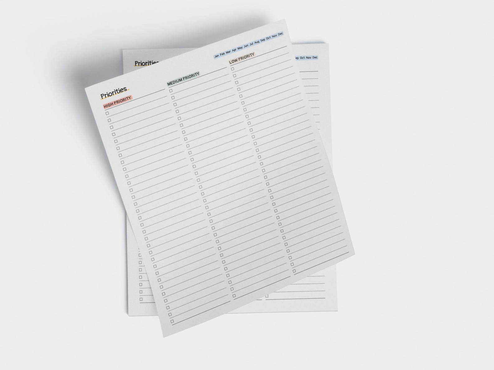 Printable Priority List Template, Daily Priority Task Planner ...