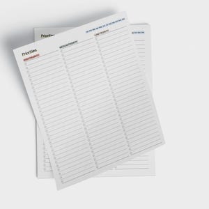 Printable Priority List Template, Daily Priority Task Planner ...