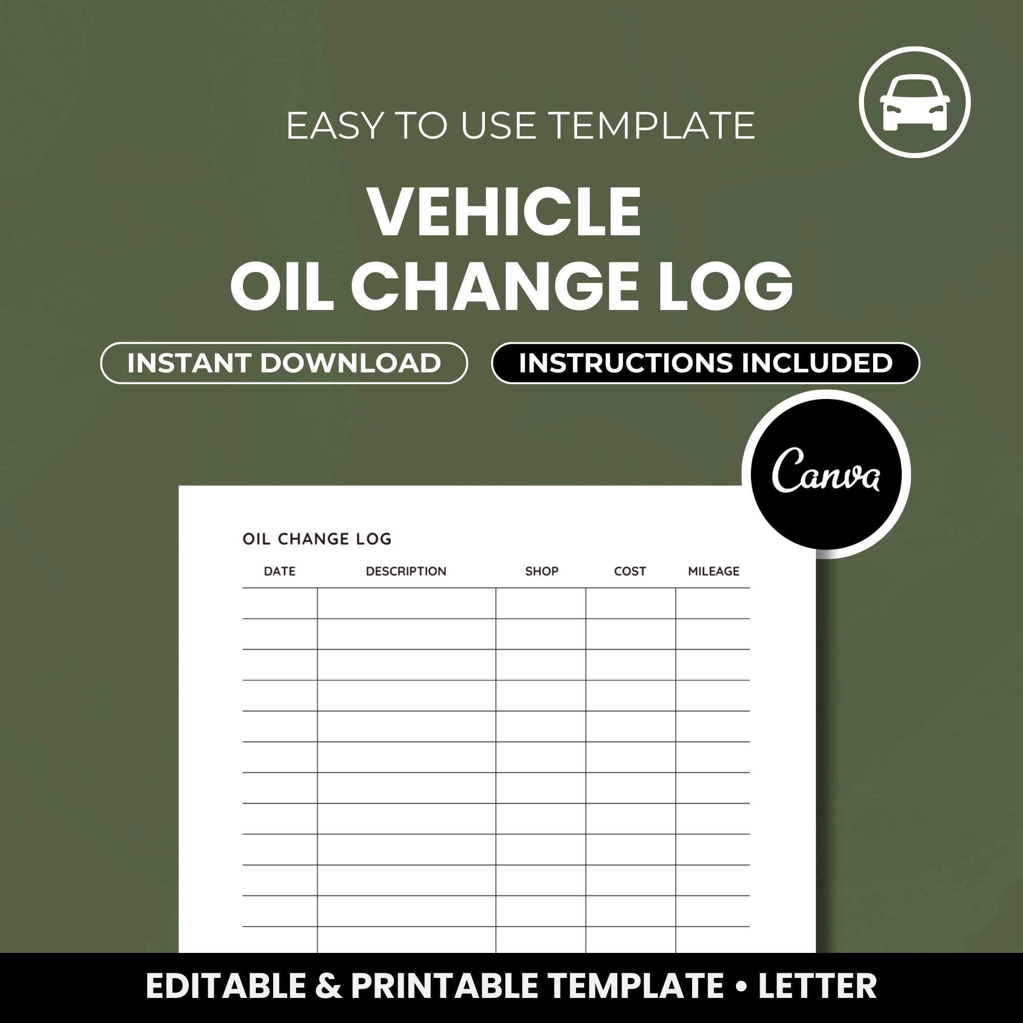 oil-change-log-oil-change-tracker-oil-change-record-oil-filter-sheet-instant-download-printable-canva-template-minimalist-design-etsy