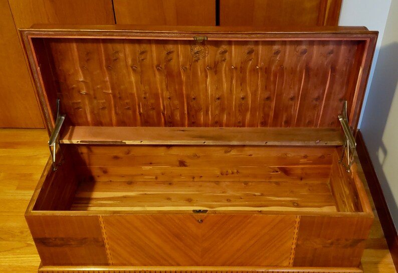 Vintage 1930's Roos Cedar Waterfall Chest Etsy