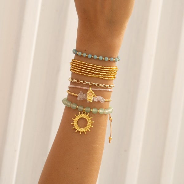 Radiant Luxe: 24K Gold Plated Bracelets Collection
