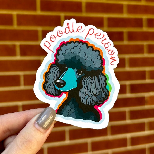 sticker | poodle person | dog lover | poodle lover