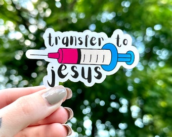 vetmed stickers | transfer to jesus | TTJ | vet tech | vet assistant | vet nurse | veterinarian | veterinary | R/L/CVT | DVM