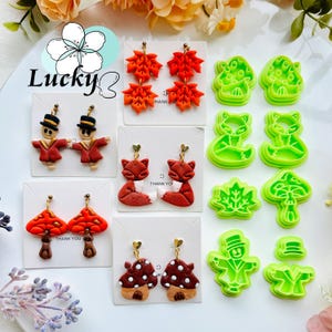 People Shape Polymer Clay Cutters Set,  Clay Earring Cutters, Polymer Clay Supply, Clay Tools