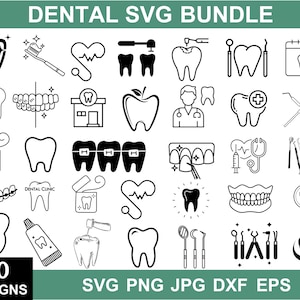 Dental Svg, Dentist Svg, Dental Clipart, Dental Assistant Svg, Dental Png, Dental Silhouette, Dental Hygiene Gifts, Svg Files For Cricut