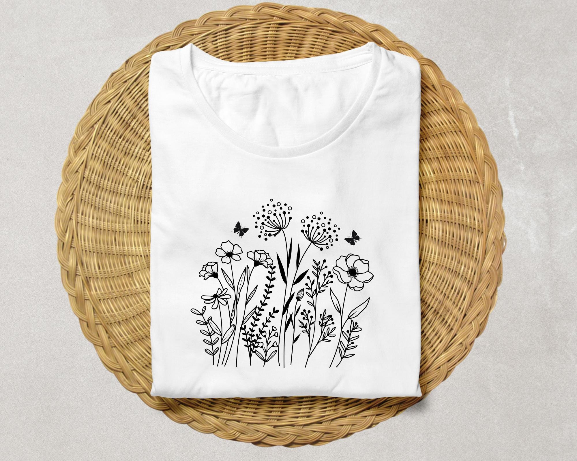 Wildflowers Svg Png Bundle, Wild Flower Svg, Bouquet Svg, Nature Svg ...