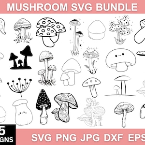 Mushroom Svg, Mushroom Png, Mushroom Clipart, Mushrooms Svg, Svg Files For Cricut, Mushroom Svg Bundle, Mushroom Vector, Mushroom Shirt Svg