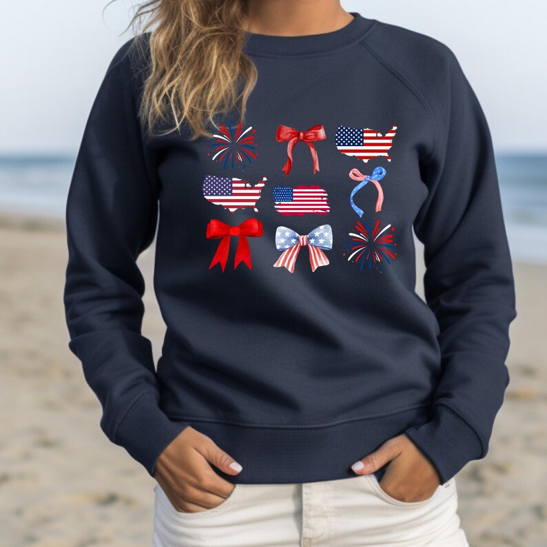4th Of July Bow Png, Coquette Bow Png, Patriotic Bow Png, 4th Of July Png, American Flag Png,USA Png, Independence Day Shirt Png,Sublimation image 9