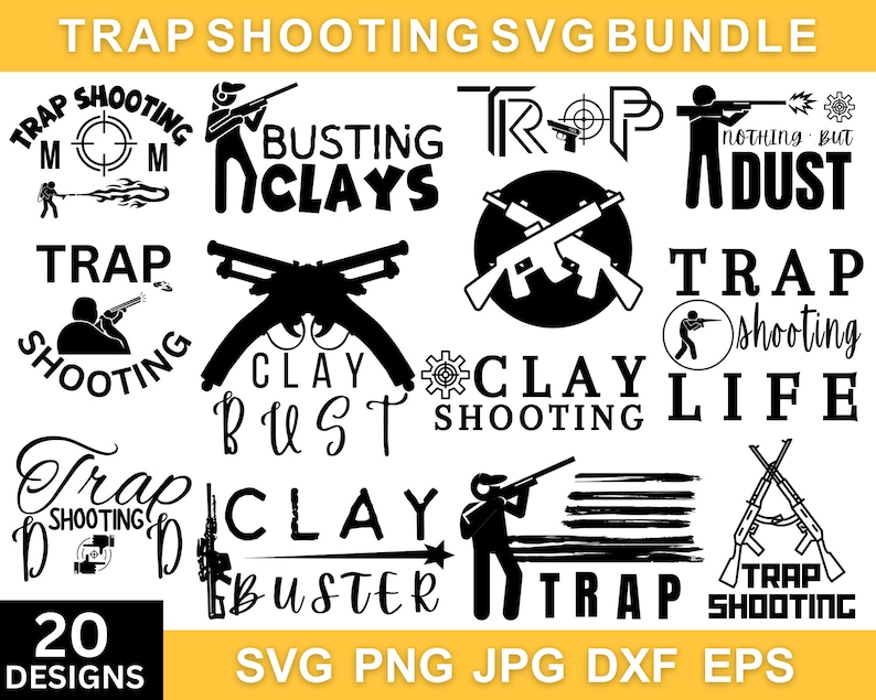 Trap Shooting Svg Bundle,trap Shooting Png, Trap Shooting Clipart, Trap