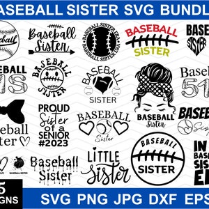 Baseball Sister Svg, Baseball Sister Clipart, Baseball Sis Svg, Baseball Sister Png, Baseball Shirt Svg, Svg Files For Cricut, Silhouette